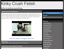 Tablet Screenshot of kinkycrushfetish.com